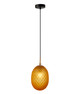 Pendant Light Orange Textured Glass 15cm E14 10W Pendant Light Orange Textured Glass 15cm E14 10W